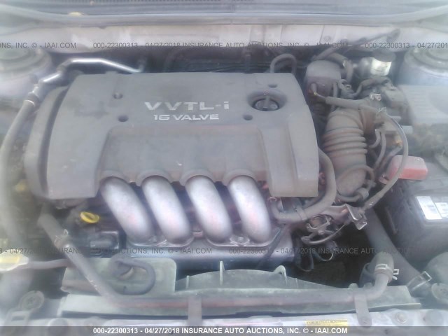 2T1KY32E96C550761 - 2006 TOYOTA COROLLA MATRIX XRS SILVER photo 10