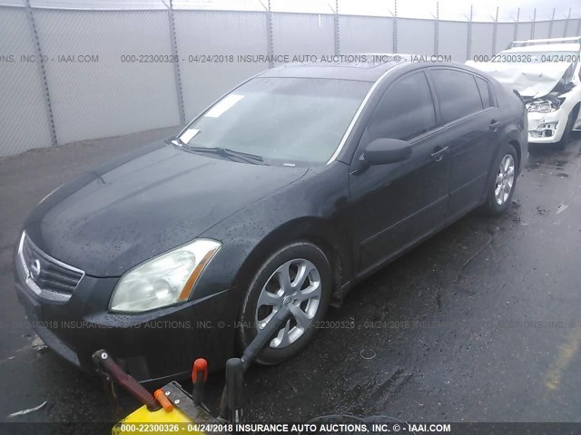 1N4BA41E97C821863 - 2007 NISSAN MAXIMA SE/SL BLACK photo 2