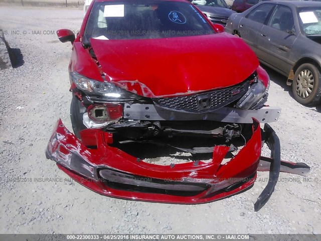 2HGFG4A56DH705542 - 2013 HONDA CIVIC SI RED photo 6