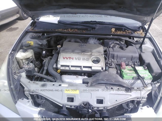 4T1CA38P86U070906 - 2006 TOYOTA CAMRY SOLARA SE/SLE ვერცხლისფერი ფოტო 10