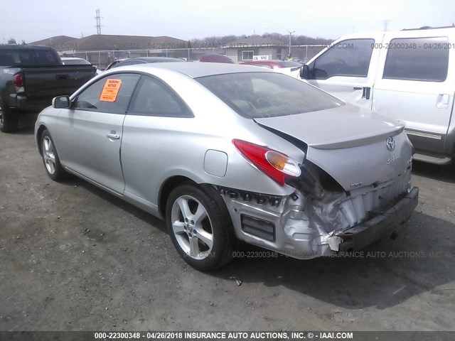 4T1CA38P86U070906 - 2006 TOYOTA CAMRY SOLARA SE/SLE ვერცხლისფერი ფოტო 3