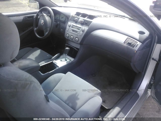 4T1CA38P86U070906 - 2006 TOYOTA CAMRY SOLARA SE/SLE SILVER photo 5