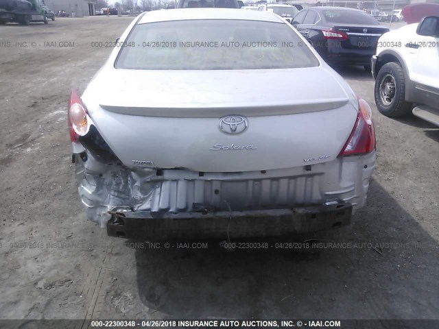 4T1CA38P86U070906 - 2006 TOYOTA CAMRY SOLARA SE/SLE ვერცხლისფერი ფოტო 6