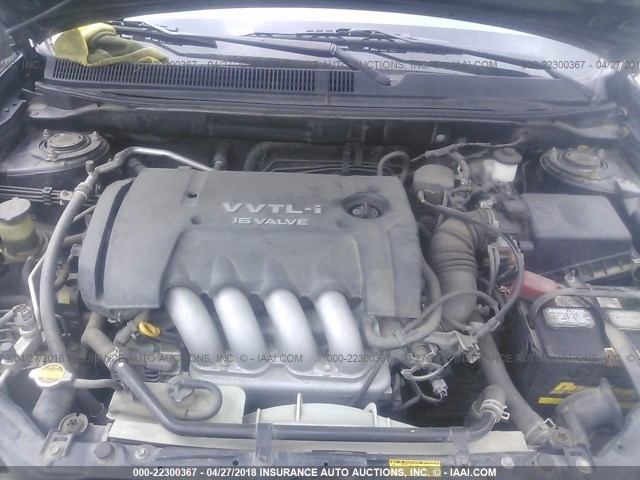 2T1KY32E85C427337 - 2005 TOYOTA COROLLA MATRIX XRS BLACK photo 10