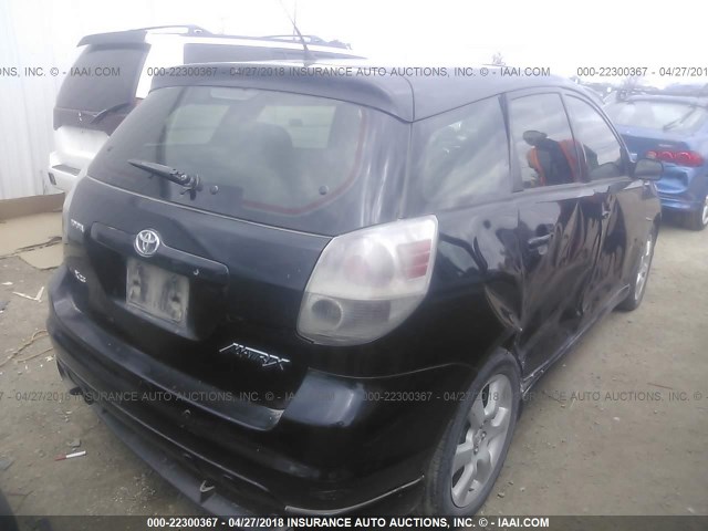 2T1KY32E85C427337 - 2005 TOYOTA COROLLA MATRIX XRS BLACK photo 4