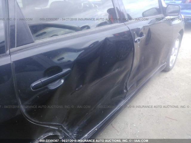 2T1KY32E85C427337 - 2005 TOYOTA COROLLA MATRIX XRS BLACK photo 6