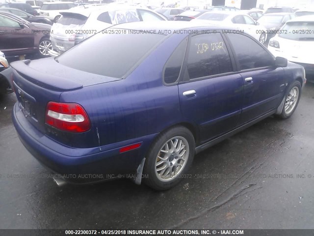 YV1VS27564F029514 - 2004 VOLVO S40 1.9T BLUE photo 4