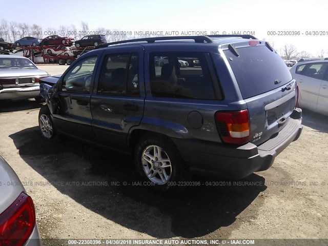 1J4GW48S74C119043 - 2004 JEEP GRAND CHEROKEE LAREDO/COLUMBIA/FREEDOM BLUE photo 3