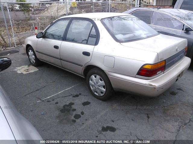 1NXAE09B8SZ315128 - 1995 TOYOTA COROLLA LE/DX GOLD photo 3