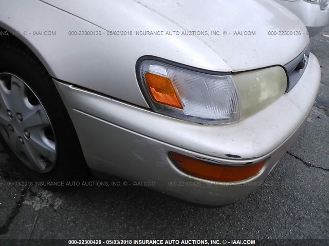 1NXAE09B8SZ315128 - 1995 TOYOTA COROLLA LE/DX 金色 照片 6