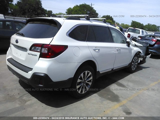 4S4BSATC6J3236078 - 2018 SUBARU OUTBACK TOURING WHITE photo 4