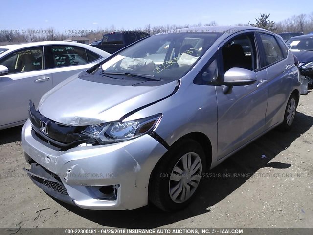 JHMGK5H52GX027044 - 2016 HONDA FIT LX SILVER photo 2