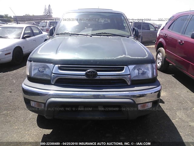 JT3GN86R510183258 - 2001 TOYOTA 4RUNNER SR5 GREEN photo 6