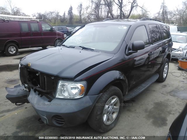 1D8HB38P17F559775 - 2007 DODGE DURANGO SXT BLACK photo 2