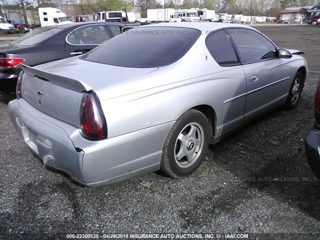 2G1WW12E329119864 - 2002 CHEVROLET MONTE CARLO LS SILVER photo 4