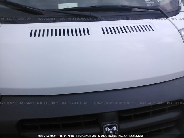 3C6TRVDG3FE506002 - 2015 RAM PROMASTER 2500 2500 HIGH WHITE photo 10