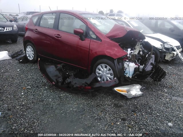3N1CE2CP0GL391038 - 2016 NISSAN VERSA NOTE S/S PLUS/SV/SL/SR RED photo 1