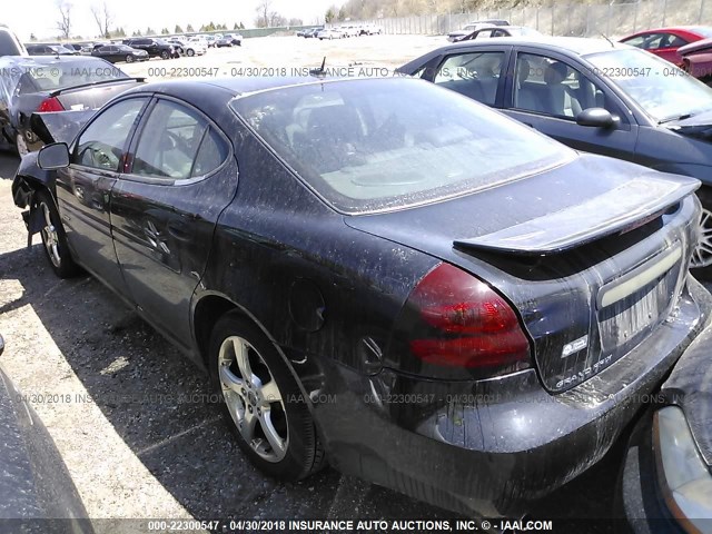 2G2WC58C461261386 - 2006 PONTIAC GRAND PRIX GXP BLACK photo 3