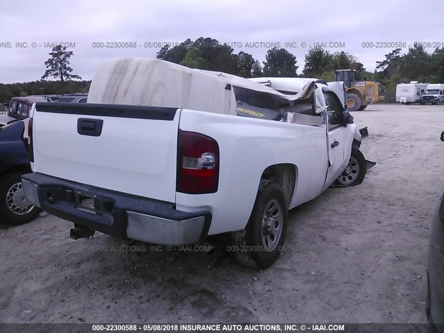 1GCEC14C48E119661 - 2008 CHEVROLET SILVERADO C1500 WHITE photo 4