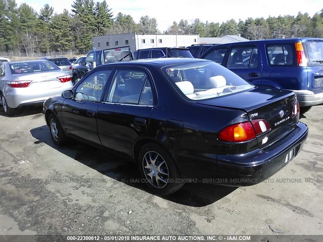 2T1BR12EXYC289449 - 2000 TOYOTA COROLLA VE/CE/LE BLACK photo 3
