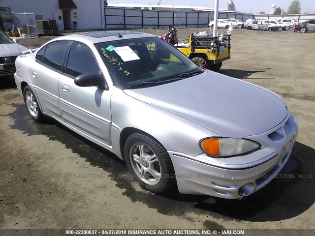 1G2NV52E74C163668 - 2004 PONTIAC GRAND AM GT1 SILVER photo 1