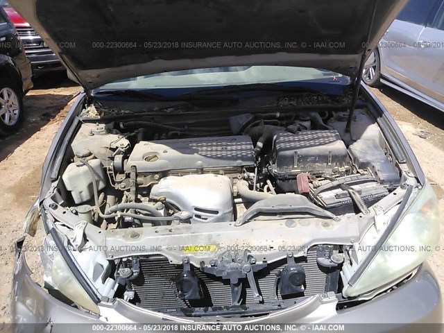 4T1BE32K63U750554 - 2003 TOYOTA CAMRY LE/XLE/SE SILVER photo 10