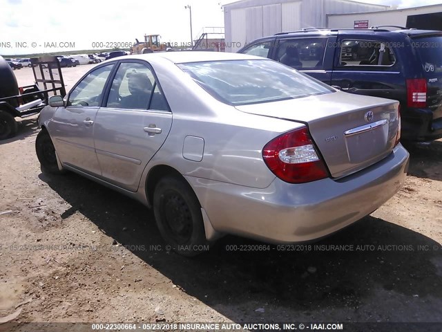 4T1BE32K63U750554 - 2003 TOYOTA CAMRY LE/XLE/SE SILVER photo 3