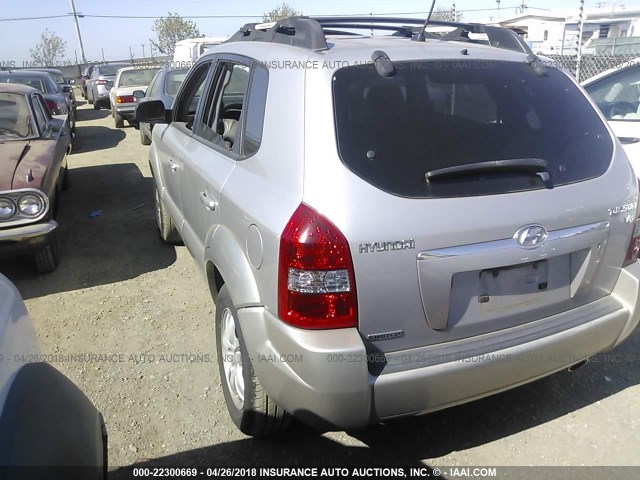 KM8JN12D16U359754 - 2006 HYUNDAI TUCSON GLS/LIMITED SILVER photo 3