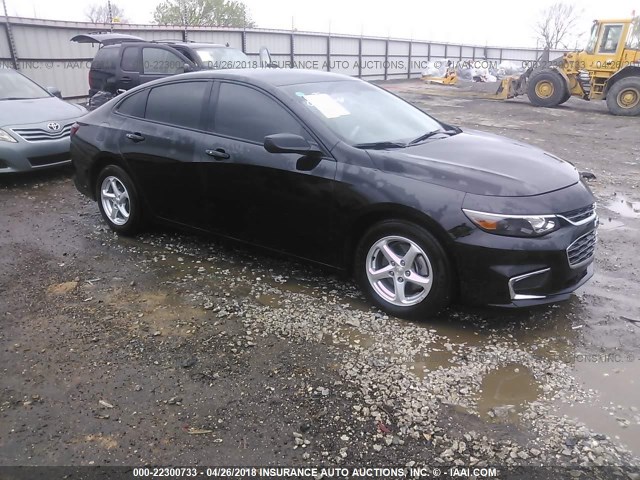 1G1ZB5STXGF340343 - 2016 CHEVROLET MALIBU LS შავი ფოტო 1