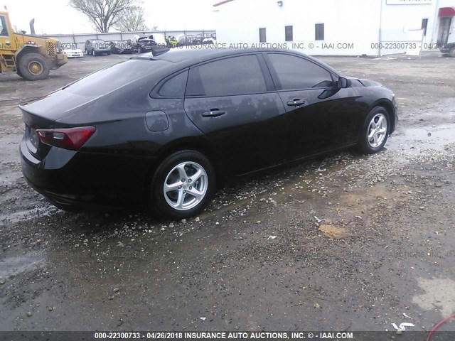 1G1ZB5STXGF340343 - 2016 CHEVROLET MALIBU LS შავი ფოტო 4