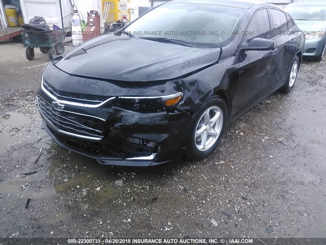1G1ZB5STXGF340343 - 2016 CHEVROLET MALIBU LS შავი ფოტო 6