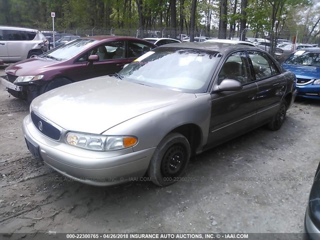 2G4WS52J321160285 - 2002 BUICK CENTURY CUSTOM TAN photo 2