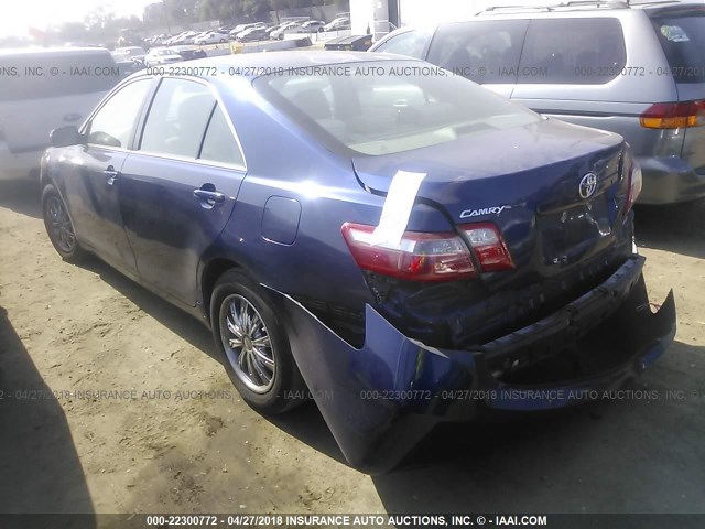 4T1BE46K87U103661 - 2007 TOYOTA CAMRY NEW GENERAT CE/LE/XLE/SE BLUE photo 3