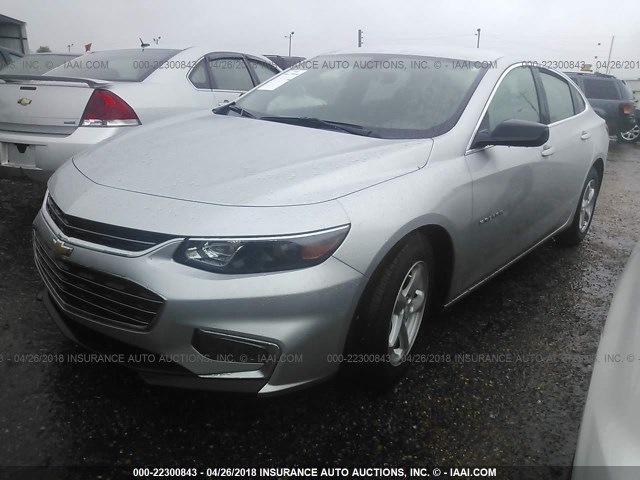 1G1ZB5ST7HF225863 - 2017 CHEVROLET MALIBU LS 银色 照片 2