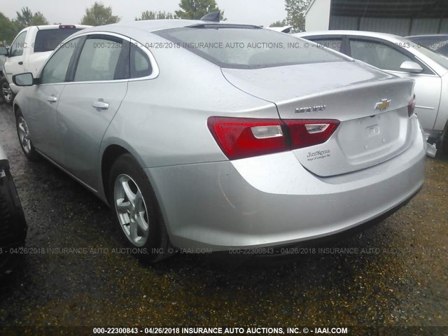 1G1ZB5ST7HF225863 - 2017 CHEVROLET MALIBU LS 银色 照片 3