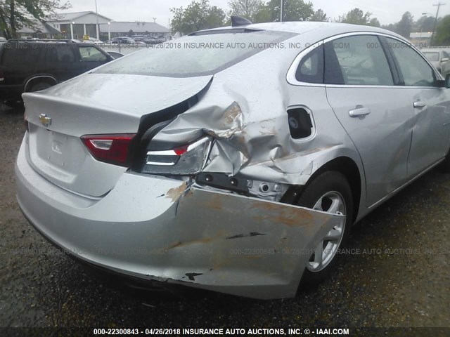 1G1ZB5ST7HF225863 - 2017 CHEVROLET MALIBU LS 银色 照片 6