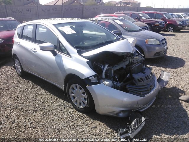 3N1CE2CP0FL435182 - 2015 NISSAN VERSA NOTE S/S PLUS/SV/SL/SR SILVER photo 1