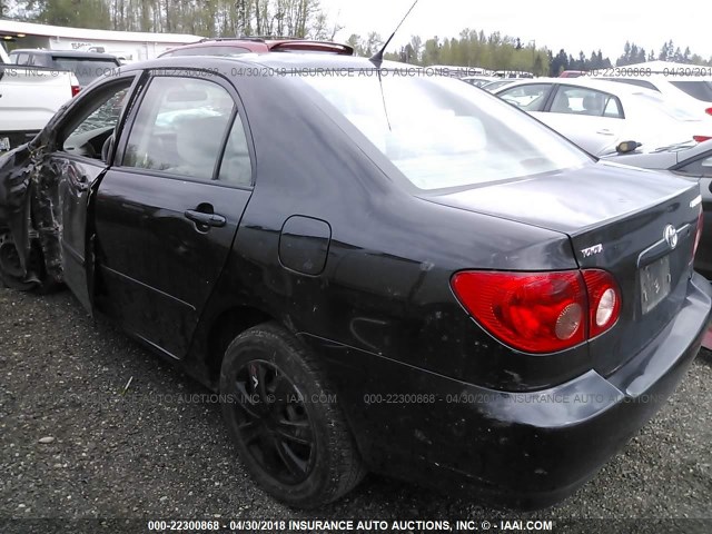 1NXBR30E88Z943927 - 2008 TOYOTA COROLLA CE/LE/S BLACK photo 3