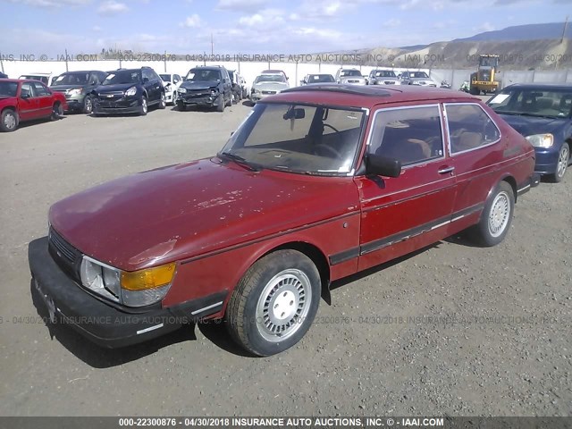 YS3AH35J6E2015476 - 1984 SAAB 900 S RED photo 2