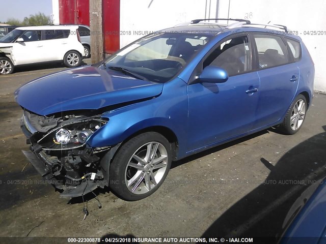 KMHDC8AE5BU097933 - 2011 HYUNDAI ELANTRA TOURING GLS/SE BLUE photo 2