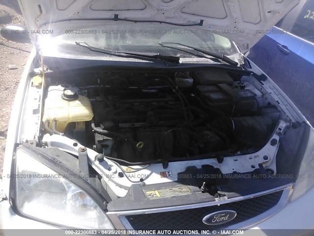 1FAFP34N37W188751 - 2007 FORD FOCUS ZX4/S/SE/SES WHITE photo 10