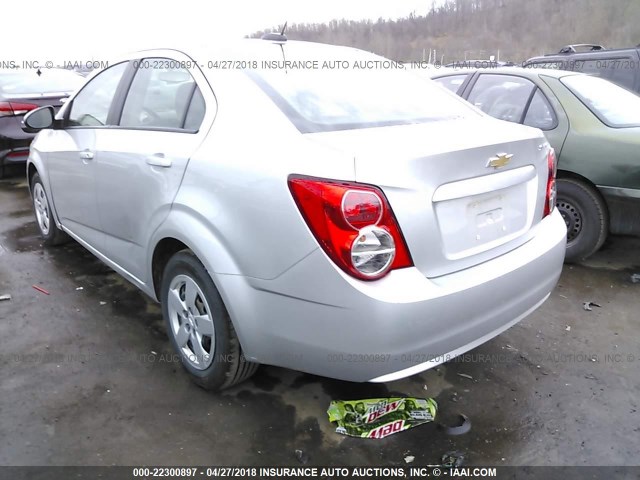 1G1JA5SH7F4157004 - 2015 CHEVROLET SONIC LS 银色 照片 3