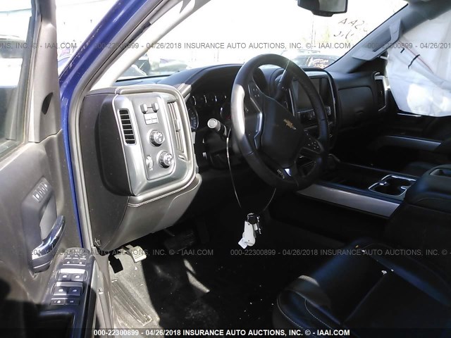 3GCUKSEC9EG423950 - 2014 CHEVROLET SILVERADO K1500 LTZ BLUE photo 5