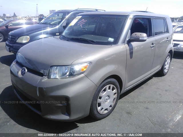 JTLZE4FE7B1120186 - 2011 TOYOTA SCION XB BROWN photo 2