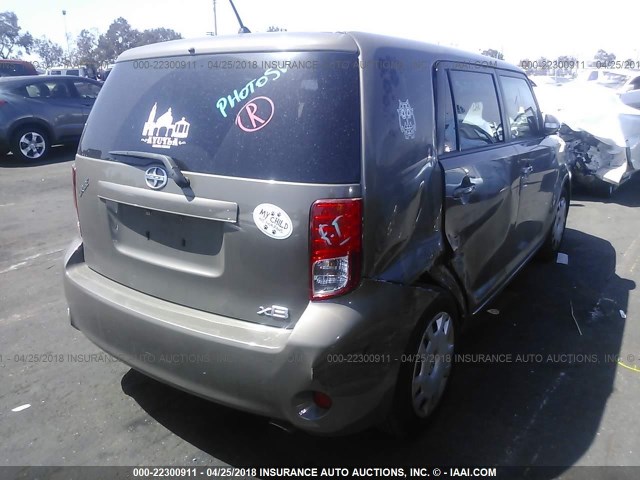 JTLZE4FE7B1120186 - 2011 TOYOTA SCION XB BROWN photo 4