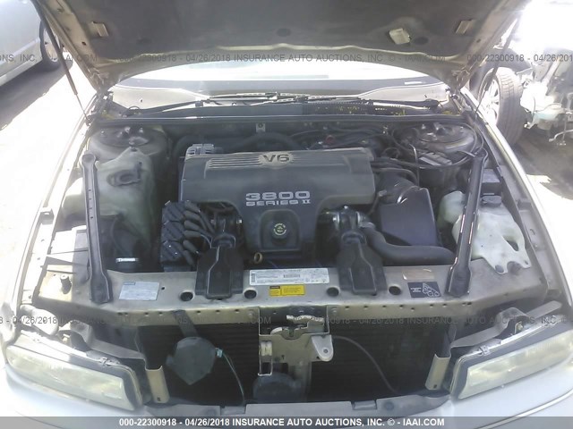 2G4WF52K4T1445012 - 1996 BUICK REGAL GRAN SPORT GOLD photo 10