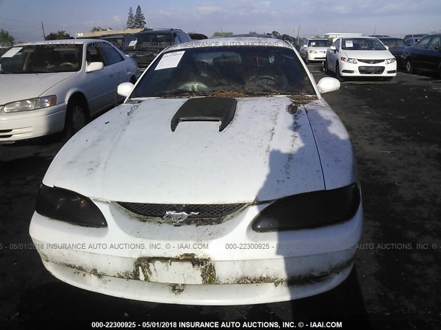 1FALP42T2SF147126 - 1995 FORD MUSTANG GT/GTS WHITE photo 6