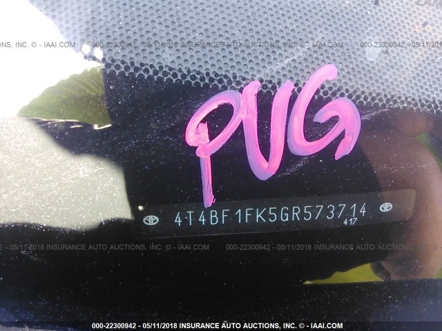 4T4BF1FK5GR573714 - 2016 TOYOTA CAMRY LE/XLE/SE/XSE 黑色 照片 9