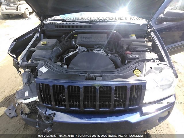 1J4GS48N35C505384 - 2005 JEEP GRAND CHEROKEE LAREDO/COLUMBIA/FREEDOM BLUE photo 10