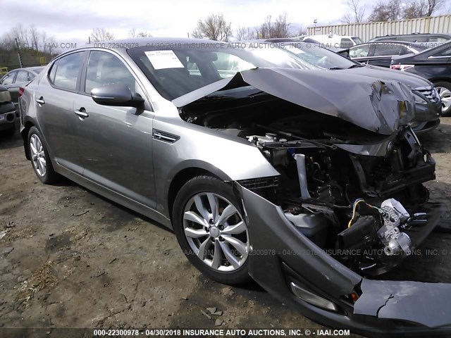 5XXGM4A76FG508356 - 2015 KIA OPTIMA LX GRAY photo 1